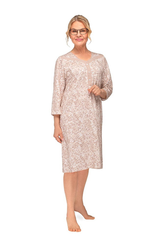 Cămașă de noapte Lidia II 270 Martel bumbac frunze decolteu V