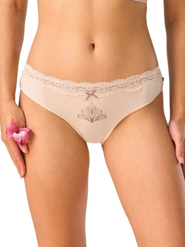 Chiloți Mini Bikini Key LPR 505 B26 A2 2-Pak din bumbac cu dantelă