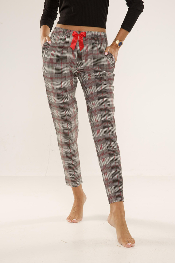 pantaloni de pijama 360 Checkered Forex - gri
