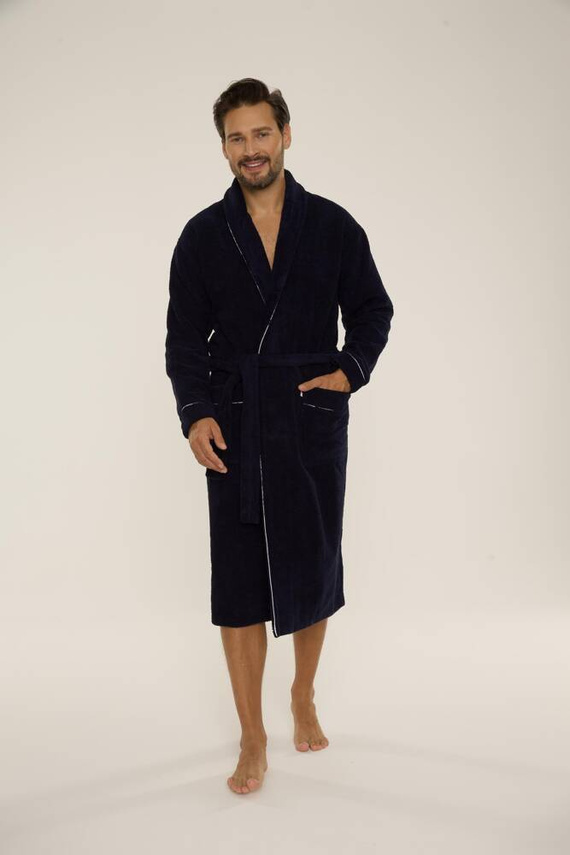 735 Manuele halat de bărbați De Lafense - albastru marin