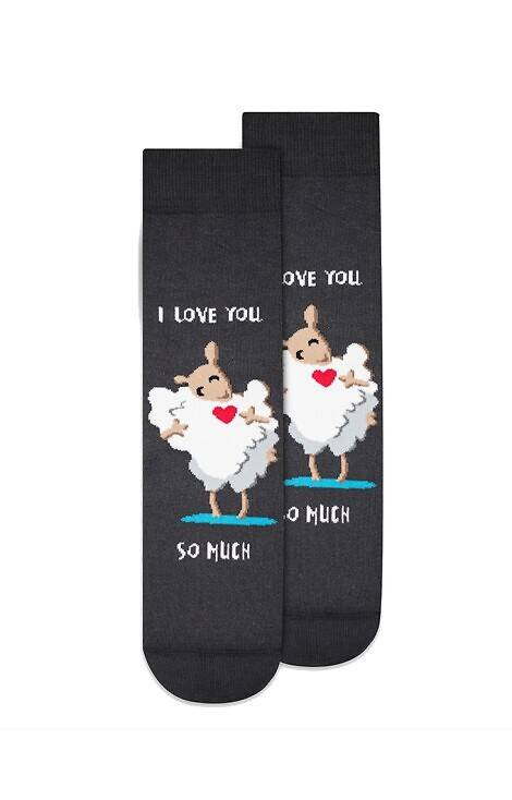 U04.156 Sosete de Valentine's Day Wola - 986 antracit