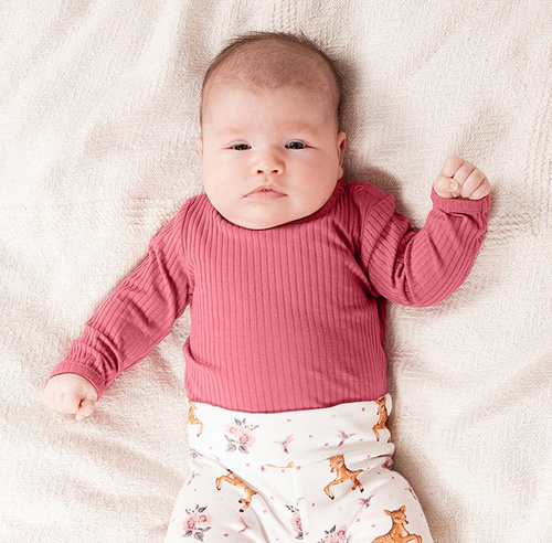 216097 Body pentru bebeluși Lala – Nicol, bumbac, mâneci lungi