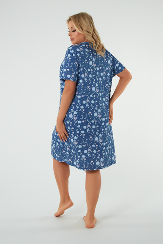 Agalia cămașă de noapte, mânecă scurtă Italian Fashion - print