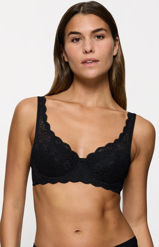 Sutien Amourette 300 WHP Triumph Negru – Sutien cu Armătură și Bumbac, Dantelă