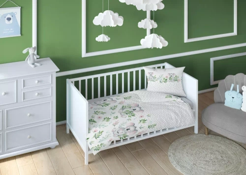 3269 A Land of Dreams Lenjerie de pat pentru copii din bumbac Karo koala