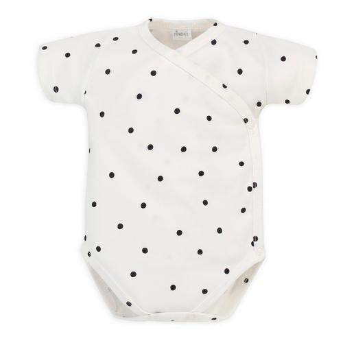 Body Tres Bien Plic cu maneci scurte Pinocchio - buline ecru