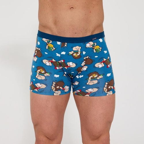 Cornette Tattoo 280/258 Chillout 2 – boxeri bărbați albaștri din bumbac