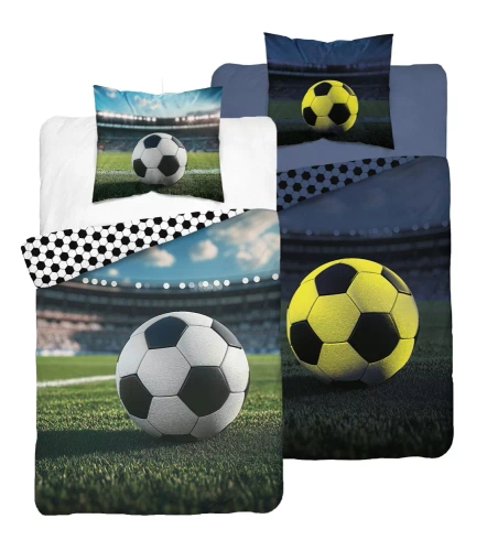 5546 A Fluo 95 Lenjerie de pat strălucește în întuneric stadion de fotbal 100% bumbac | Pentru copii Detexpol
