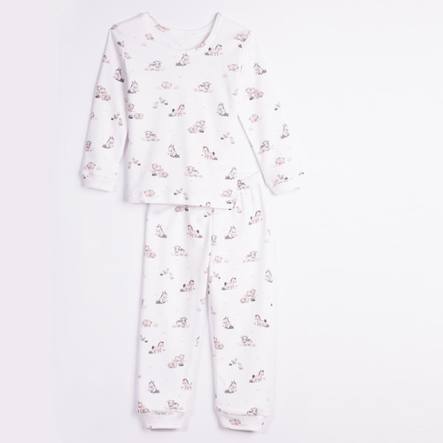 228036 Nicol FARMA Pijamale pentru copii 100% bumbac, lungi, cu animale
