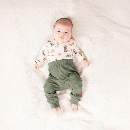 218016 Pantaloni din bumbac Yogi Bear Nicol – cu nervuri, verde