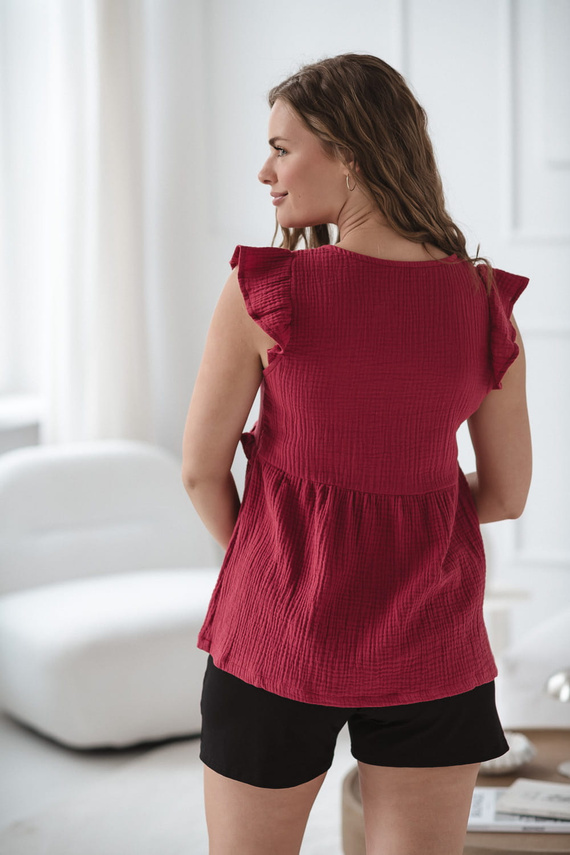 Bluza de maternitate si alaptare Milky Butterfly - confort si stil Milk&Love raspberry