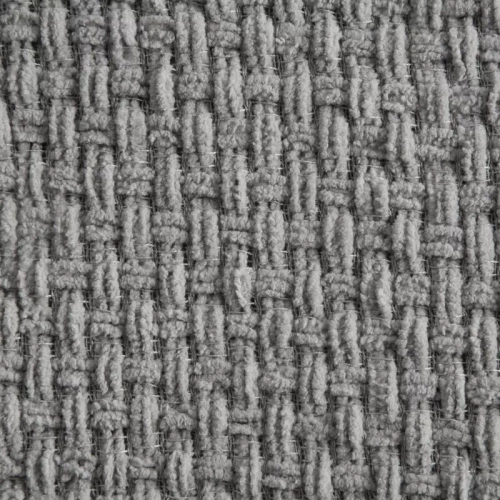 Patura Suzi, cuvertura de pat, tesuta cu franjuri, eurodrape, gri