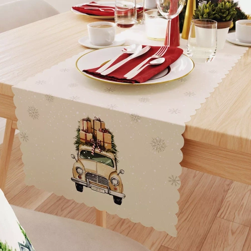 PBN283 Masina de Crăciun pentru mașină de epocă Copertina bej