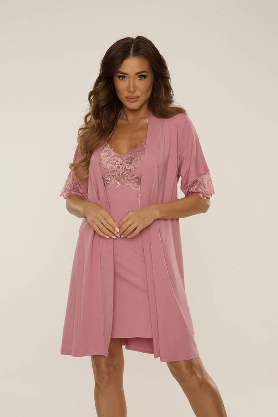 639 Noela De Lafense cămașă de noapte - roz murdar