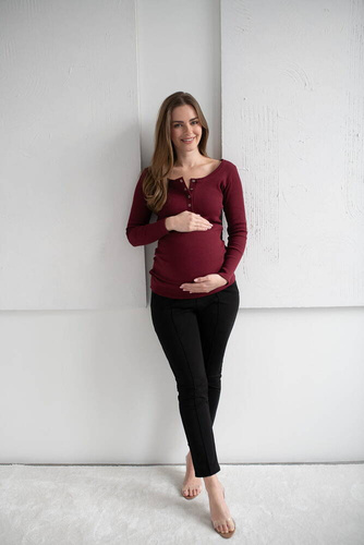 Tummy Bluza de maternitate si alaptare Milk&Love visiniu