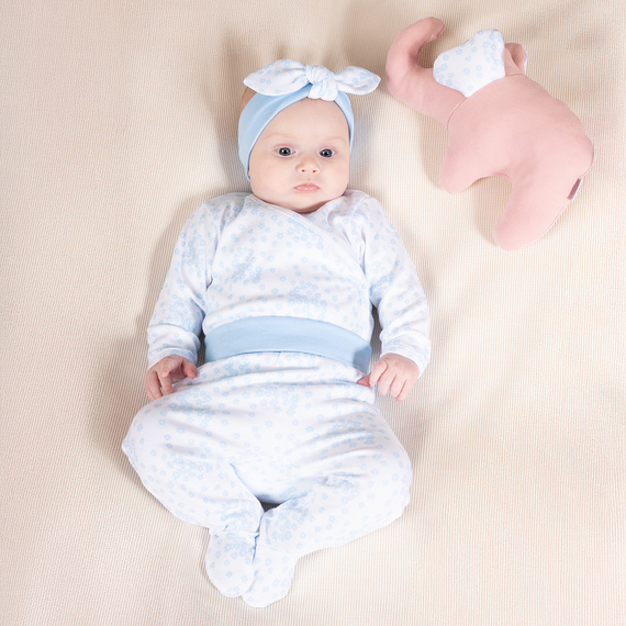 213009 Costum de dormit bebe Nelly Nicol - albastru