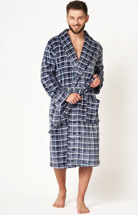 Halat de baie pentru bărbați MGL 432 Key - bleumarin