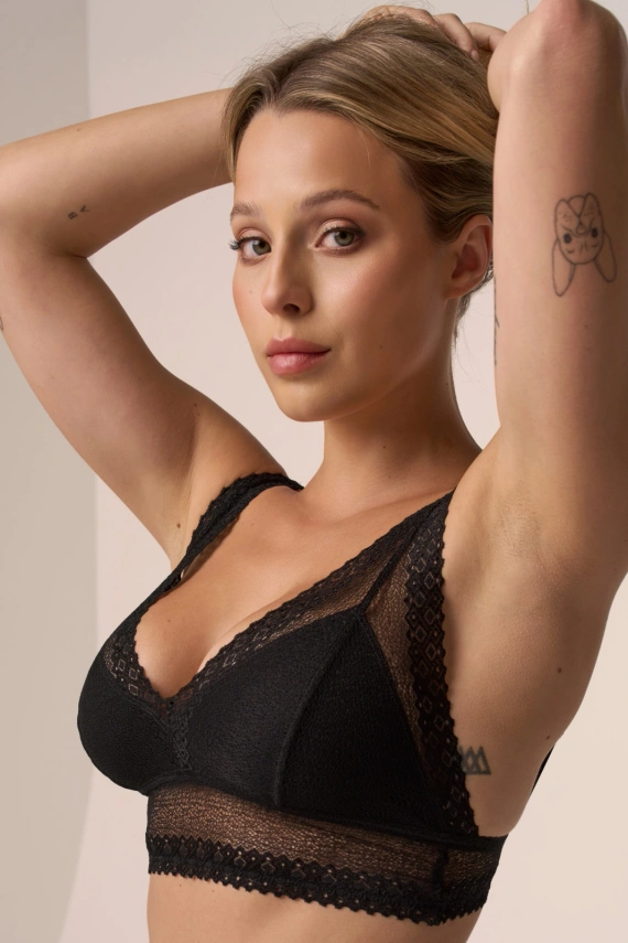 Braletă din dantelă 210 Babell – fără balene, elastică | Confort natural și feminitate delicată