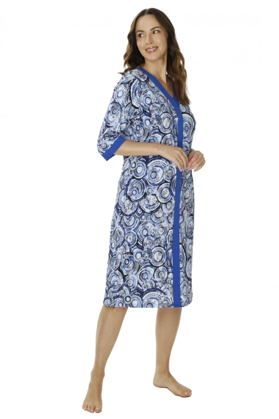 86671 Cămașă de noapte Irene Seagull, imprimeu albastru