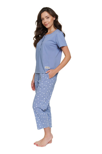 Pijamale Doctor Nap 7267 din bumbac 7/8 pentru alăptare damă-stardust