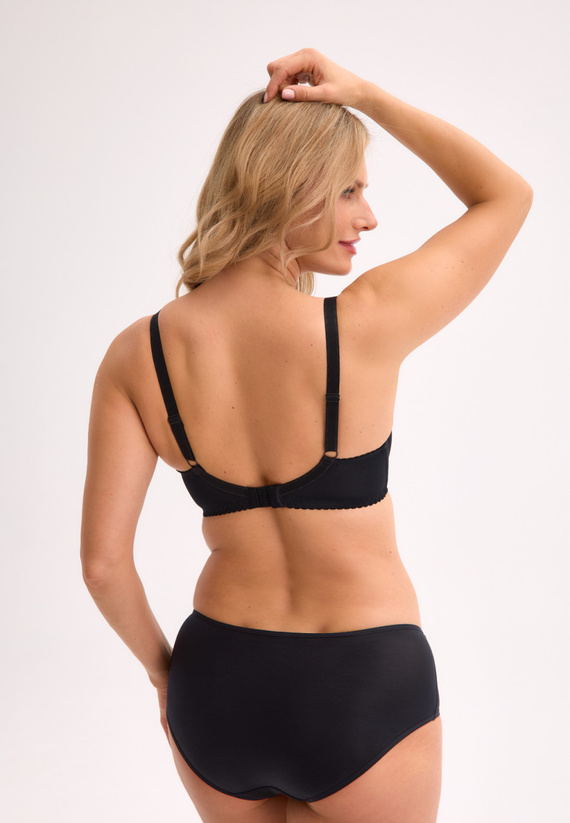 Sutien cu cupe întregi BS 049 Daphne Gaia – negru, elegant și modelator
