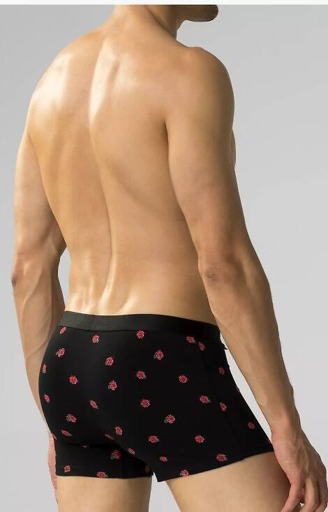 2GMH-026 Boxer bărbați Atlantic - negru - visiniu
