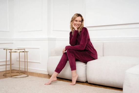 Set pentru femei Akara Italian Fashion - burgundy 