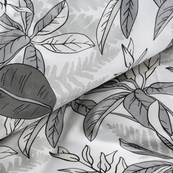 Lenjerie de pat Cassie Design 91 florală reversibilă moale cu fermoar