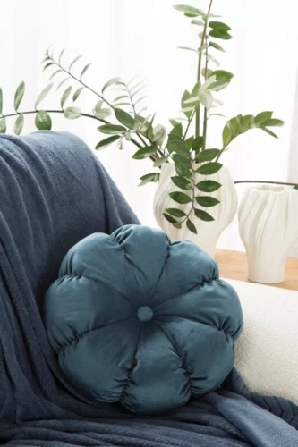 Flower 41 Perna decorativa cu flori Eurocortains albastru