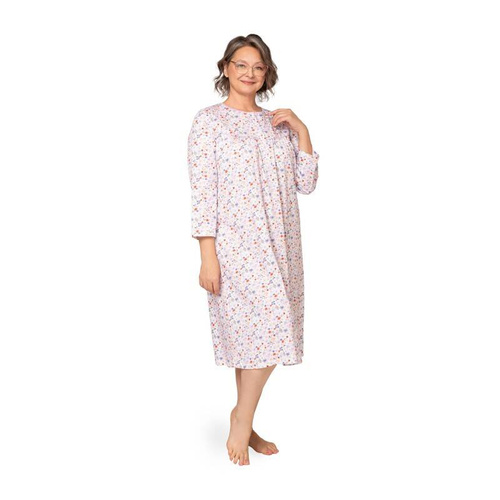 204 Cămașă de noapte cu fermoar Bogna II Martel - alb-violet 25