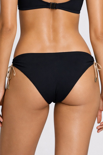 Mediolano Dorato 20001 slip bikini bleumarin cu șnururi laterale