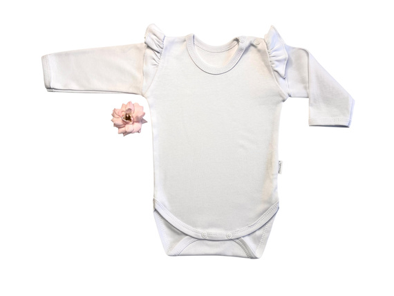 Body ecru fete BD15227 - bumbac și delicat