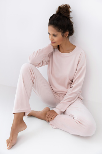 Pijamale Harmony Homewear Sensis Velour – producție poloneză, mâneci lungi și pantaloni