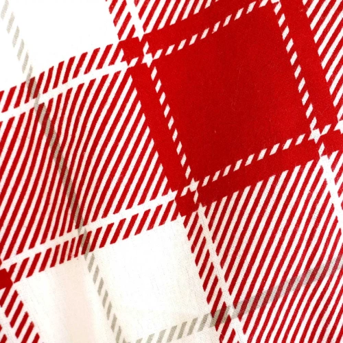 31516/1 Set de lenjerie de pat de Crăciun din flanel Flannellove Darymex gri roșu - set 100% bumbac, călduros și moale