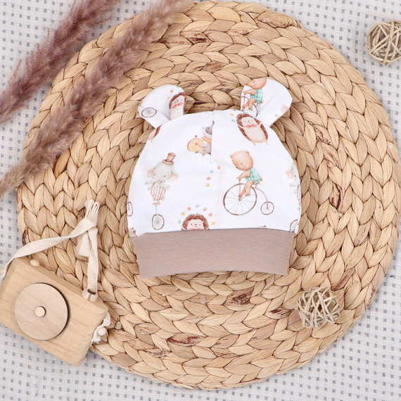 ABK-0049 Set bebeluș Circus Nini din bumbac organic, 4 piese