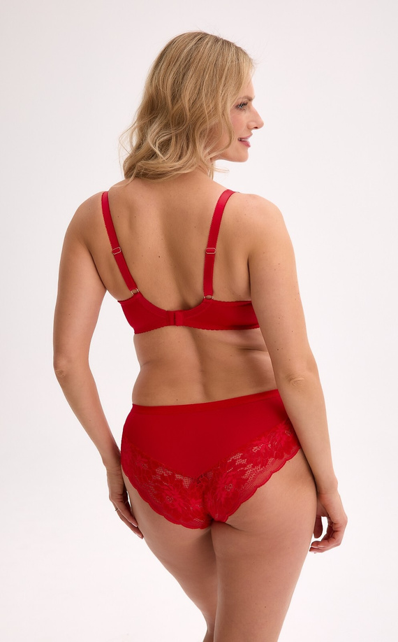 Sutien Gaia BS 1312 Imani negru bej – semi-moale, brodat, cu armătură, elegant