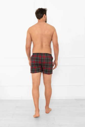 Pantaloni scurți boxer Rusoli pentru bărbați, stil Italian Fashion - bumbac, în carouri, clasici