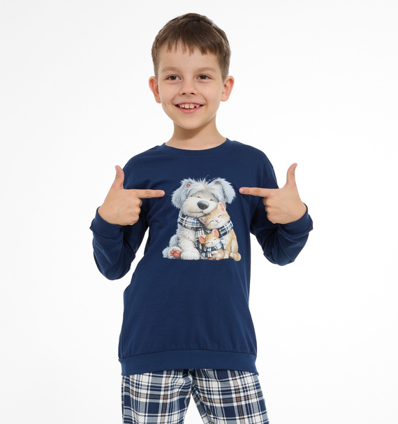 Pijamale băieți Cornette Home Friends 593/185, 966/185 – din bumbac