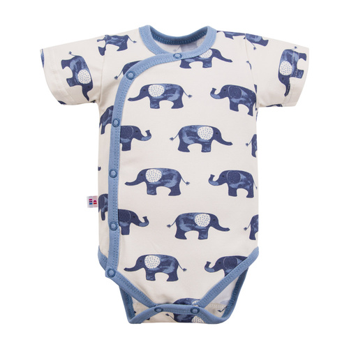 Body plic cu mâneci scurte Elephant Eevi - ecru