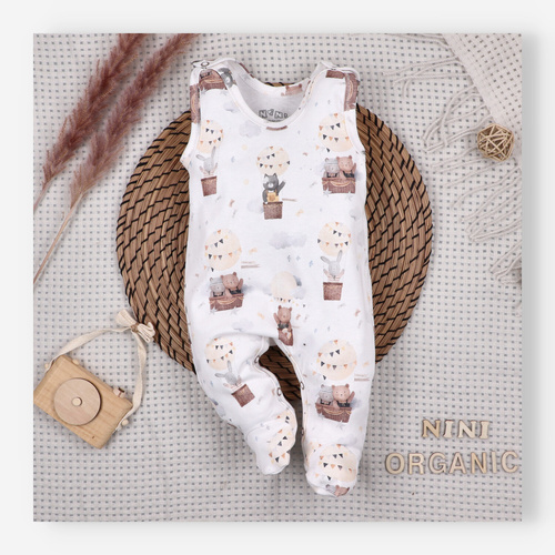 Nini Salopetă Nou-născut 100% Bumbac Organic – Fabricat în Polonia
