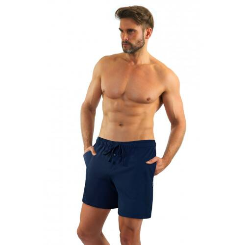 Pantaloni scurti de pijama Milo 2 Sesto Senso, netezi, bleumarin