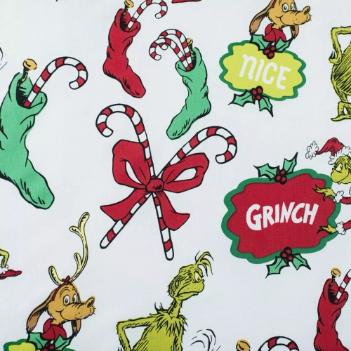 Lenjerie de pat Grinch Grinchmas JF24 140x200 bumbac 100% Grinch cu fermoar