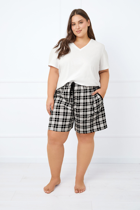 Pantaloni scurți de pijama pentru femei Klara Italian Fashion - print