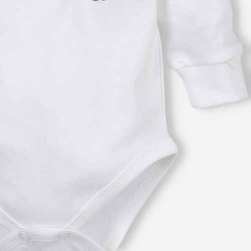 ABN-5292/ECR Body plic din bumbac organic ecru Happy Apples Nini