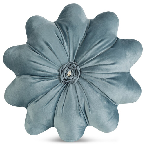 Pernă decorativă Flores Eurofirany floare Ø40 cm blue