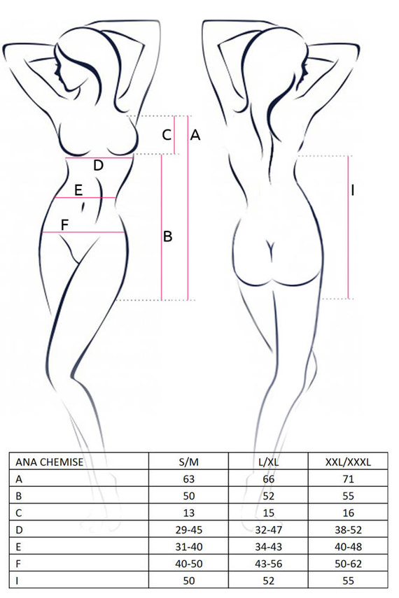 Ana Chemise koszulka damska Passion czarny