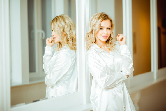 Cămașă de noapte cu slip Carey Kalimo - ecru