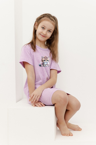 3383 Cămașă fete Jemma Taro-violet