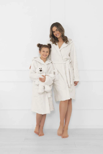 Rochie de toaletă de pluș pentru femei Italian Fashion-cu glugă, cald, moale bipolar