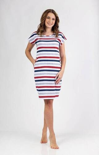 146 Cămașă de noapte Regina - gri-visiniu